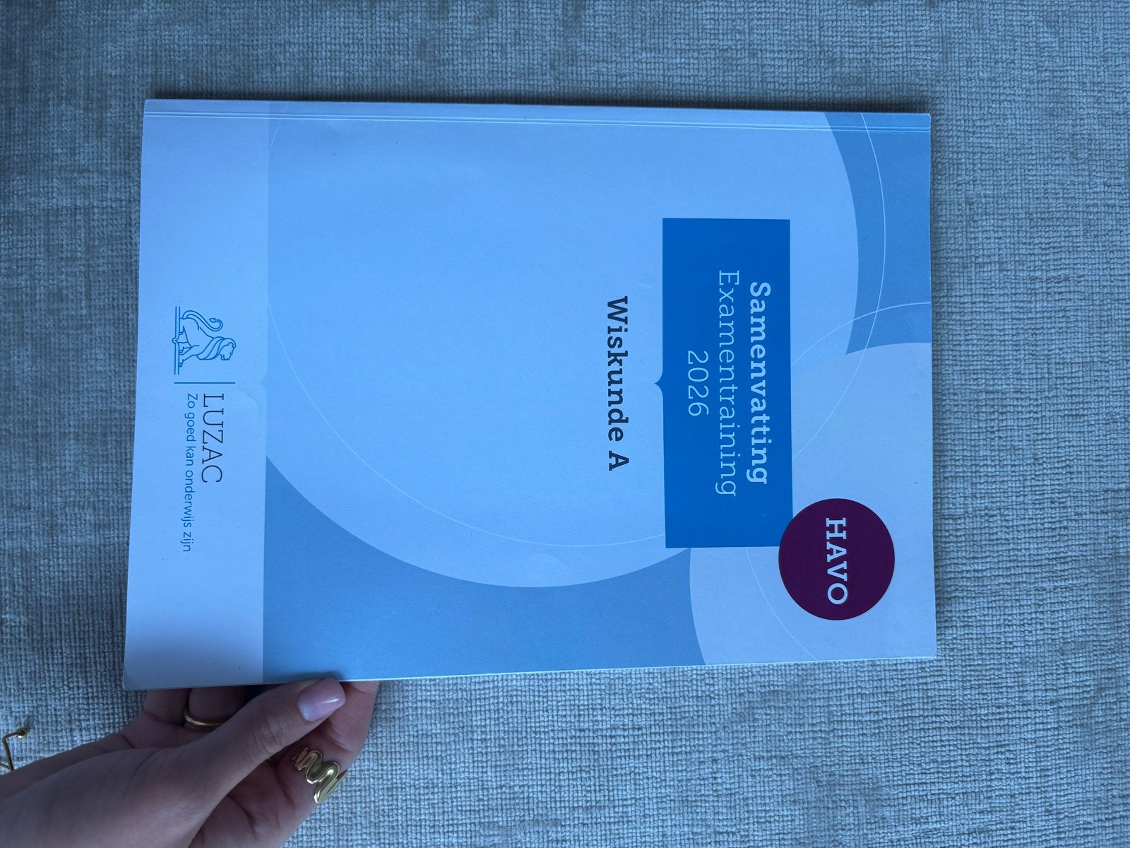 Samenvatting Examentraining Wiskunde A HAVO 2026, Ophalen of Verzenden, Beta, Zo goed als nieuw, Overige niveaus