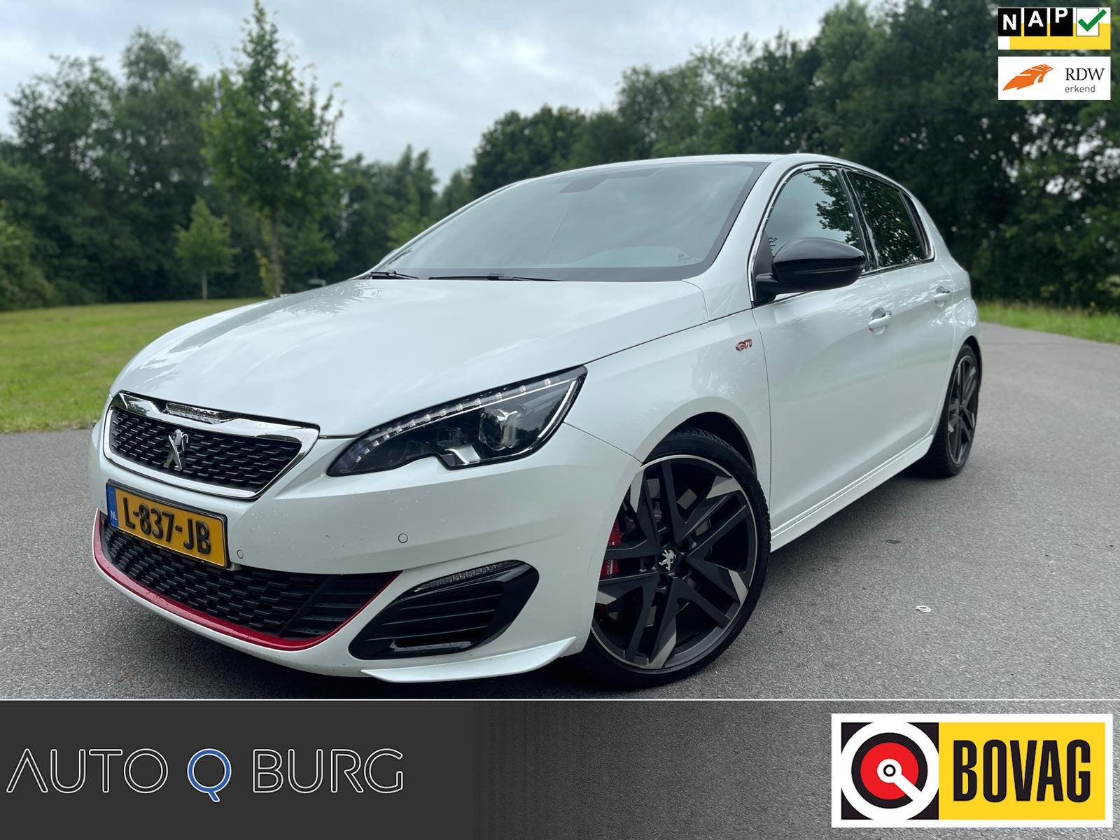 Peugeot 308 1.6 e-THP GTi 270 PK | Full options | REMUS Uitl, Voorwielaandrijving, Gebruikt, 4 cilinders, Leder en Stof