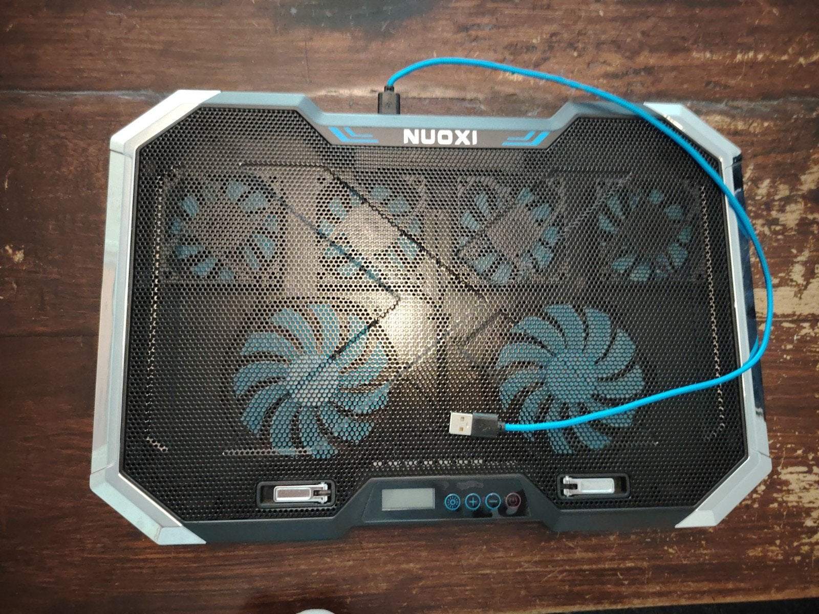 NUOXI Laptop Koeler met 6 Ventilatoren en Verstelbare Hoogte, Ophalen of Verzenden, Gebruikt, NUOXI, In hoogte verstelbaar