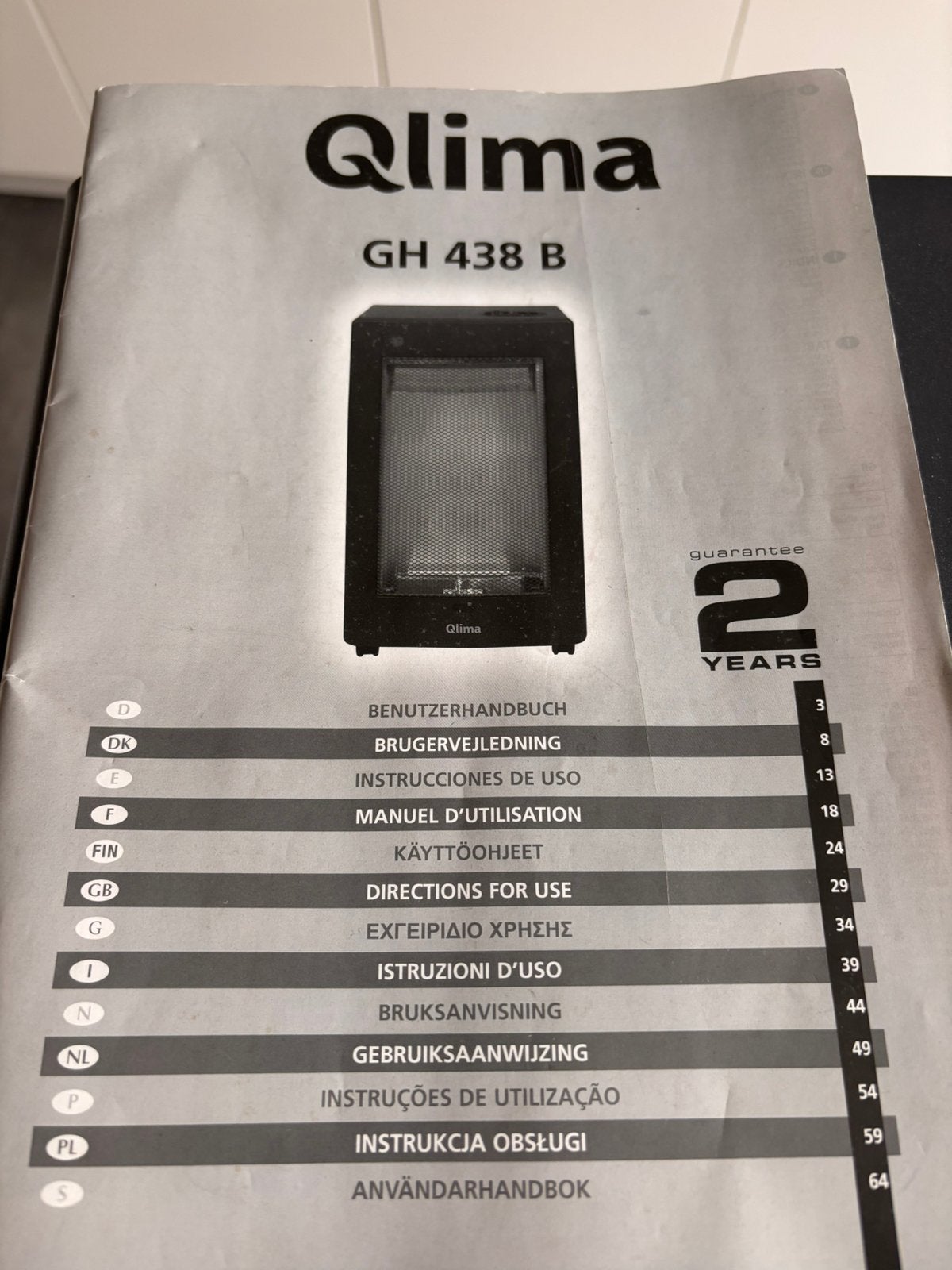 Qlima gh 438 b, Huis en Inrichting, Ophalen, Gas, Gaskachel