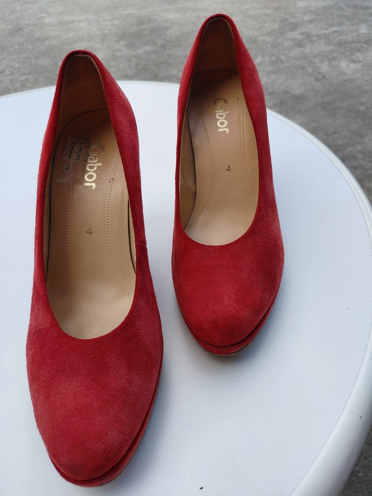 Gabor rode suède pumps, maat 37, Ophalen of Verzenden