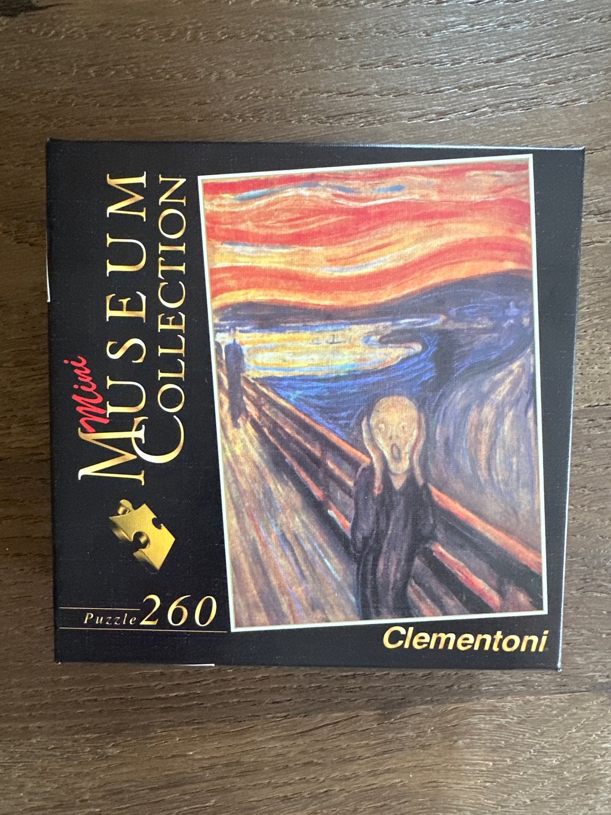 Mini Museum Collection Puzzel - De Schreeuw (260 stukjes), Ophalen of Verzenden, Minder dan 500 stukjes, Zo goed als nieuw, Legpuzzel