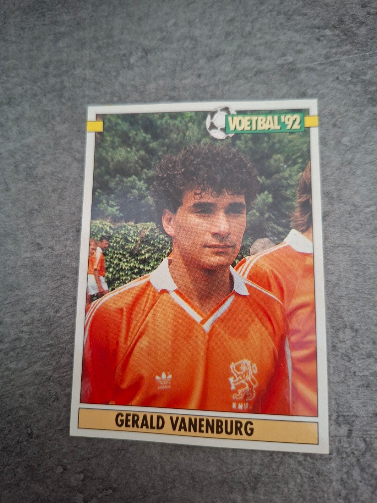 Panini sticker Voetbal 92. Speler Gerald Vanenburg Nederland, Verzenden, Zo goed als nieuw, Sticker