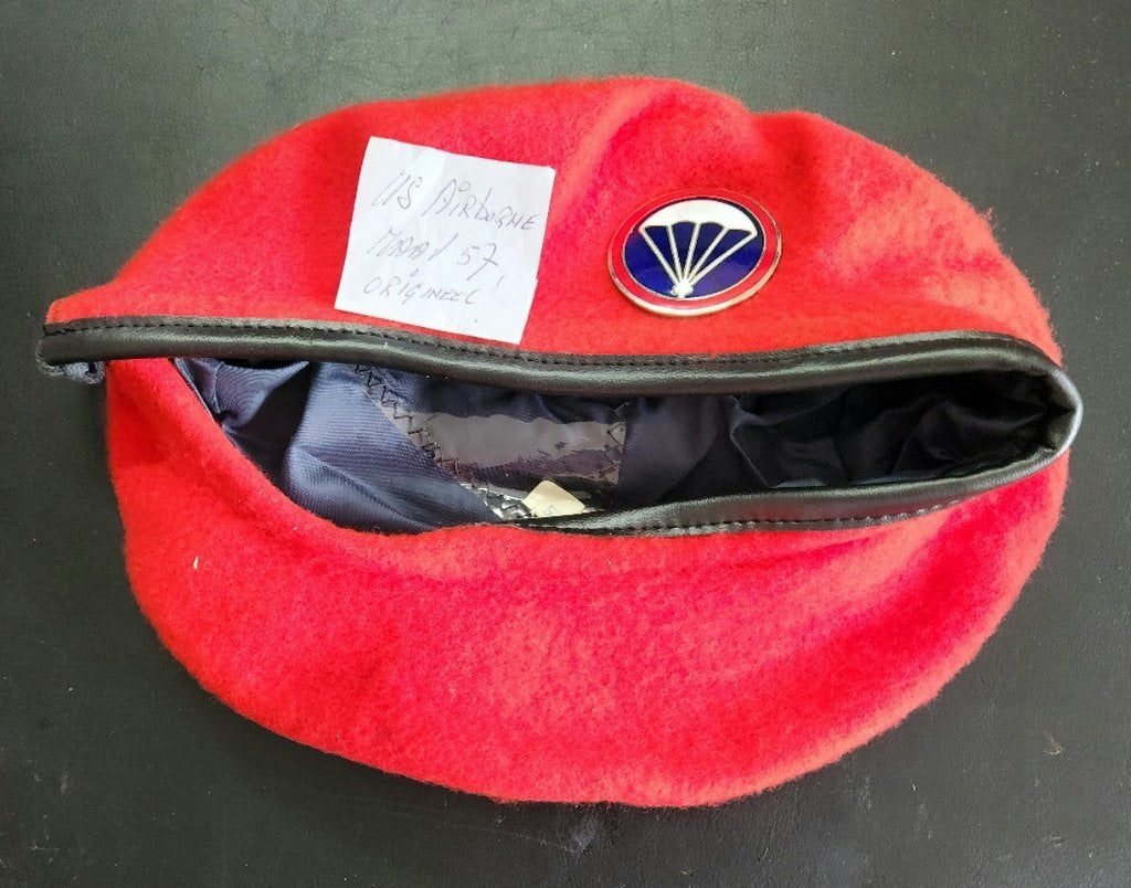 Baret 14 US Airborne, Ophalen of Verzenden, Landmacht, Amerika, Embleem of Badge