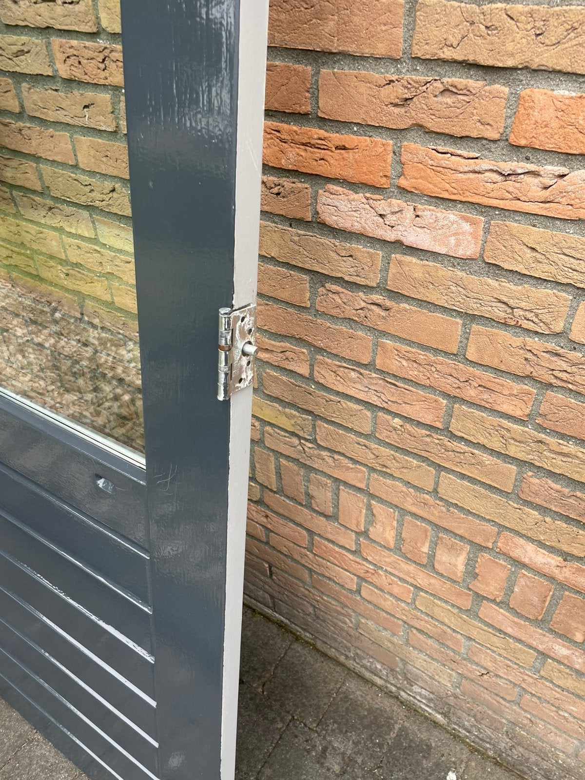 Zeer nette buitendeur, Doe-het-zelf en Verbouw, Kozijnen en Schuifpuien, Deurkozijn, Zo goed als nieuw, 150 tot 225 cm, Hout