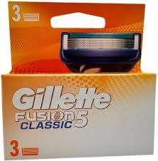 Gillette Fusion5 scheermesjes Classic 3 stuks, Ophalen, Nieuw, Gehele gezicht