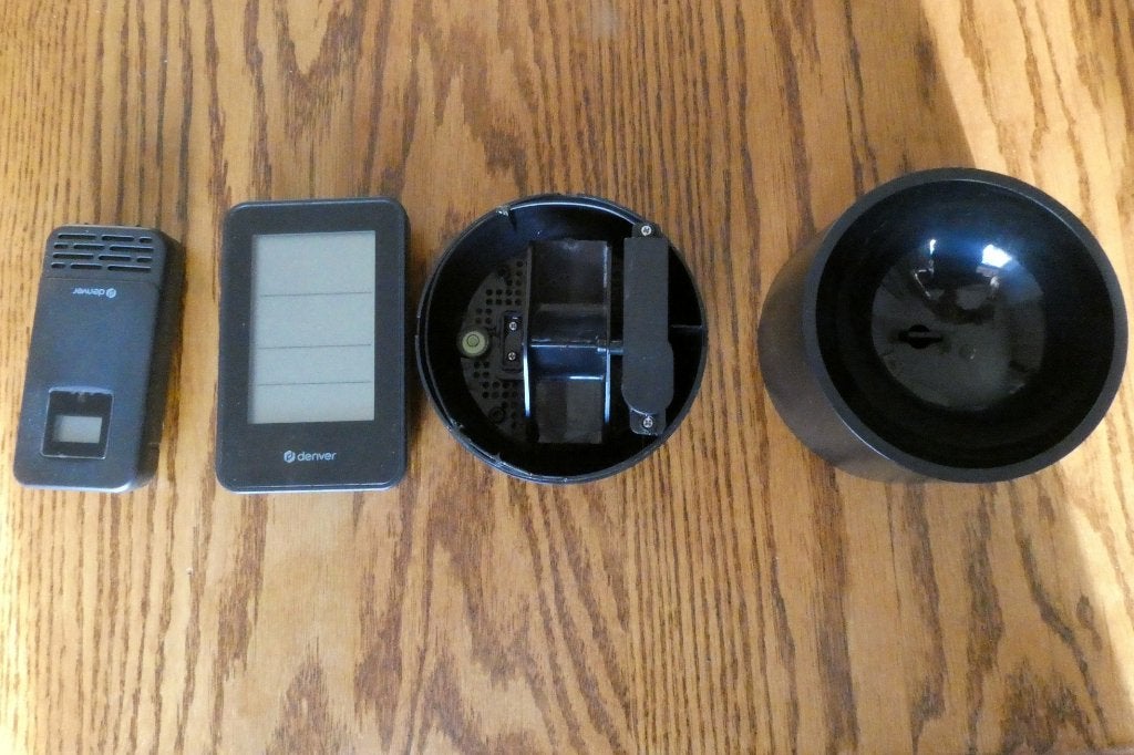 Weerstation met regenmeter, Buitenthermometer, Ophalen, Zo goed als nieuw, Kunststof