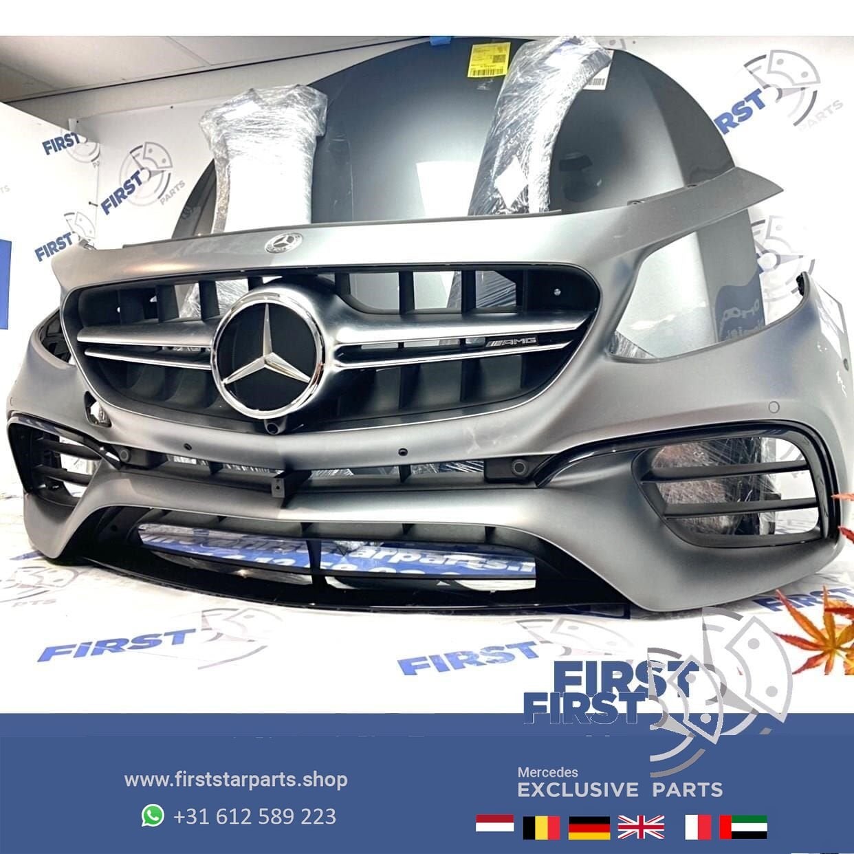 2020 W213 E63 AMG Voorkop delen Mercedes E Klasse 63 2016-20, Auto-onderdelen, Gebruikt, -, Voor, Ophalen of Verzenden