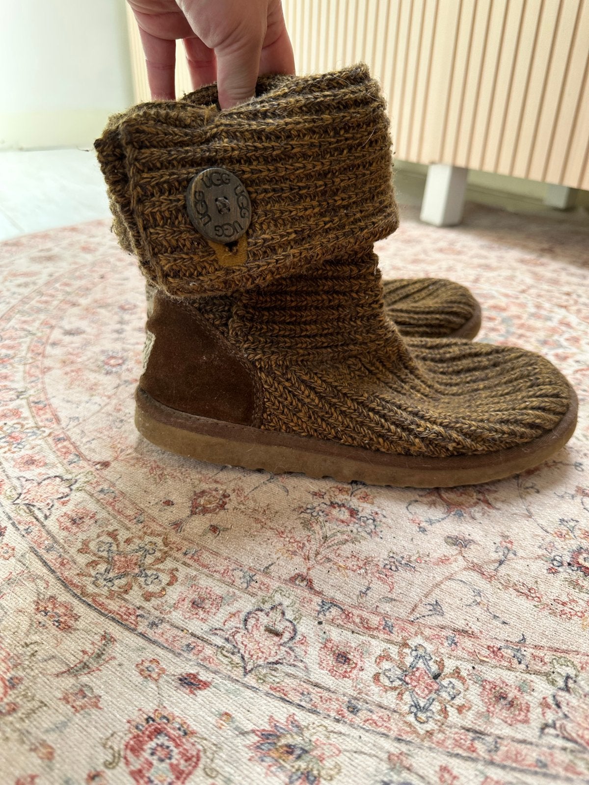 Gebreide UGGs maat 39 - Bruin, Ophalen of Verzenden, Gedragen, Bruin, Lage of Enkellaarzen