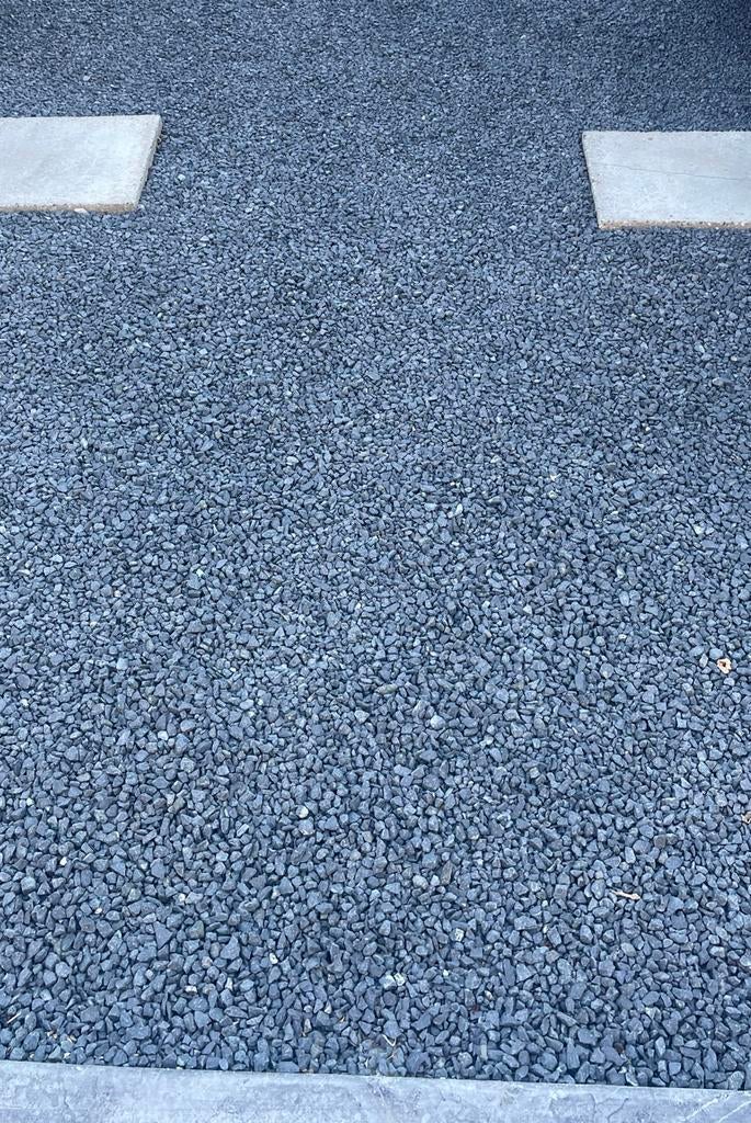 Basalt split voor oprit of tuin incl. Grindmatten 100m2, Overige materialen, Gebruikt, Ophalen of Verzenden, Split