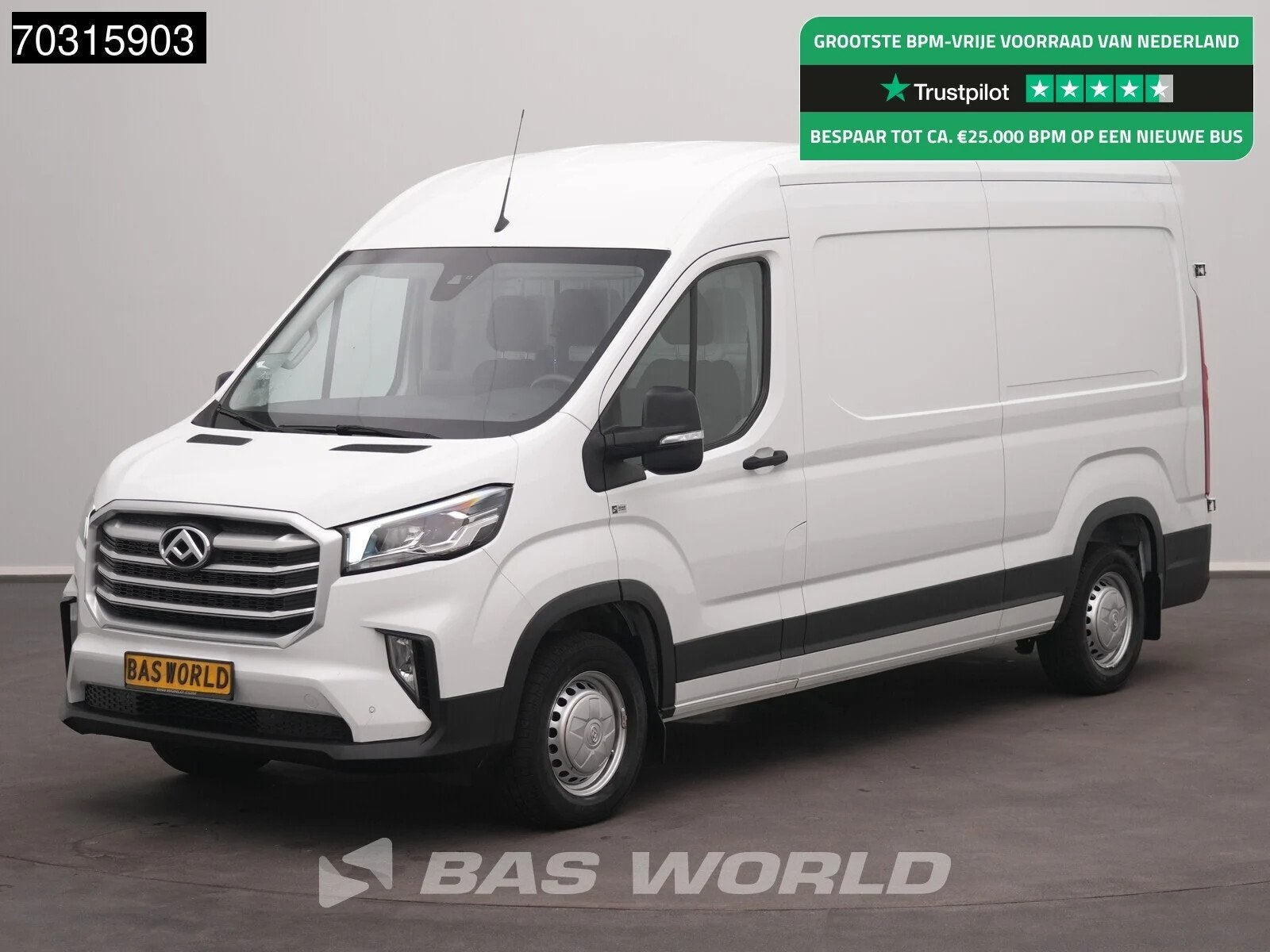 Maxus Deliver 9 147PK L3H2 LED Klima Tempomat Kamera Parkens, Auto's, Stof, Gebruikt, Euro 6, 4 cilinders