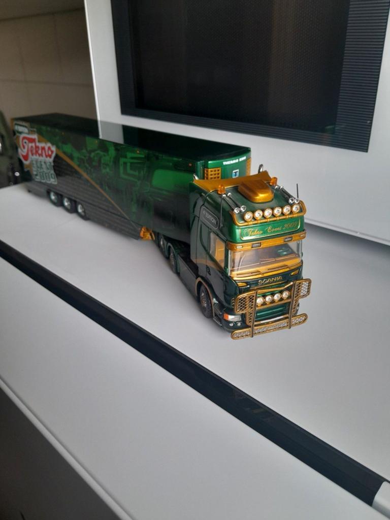 Scania trekker met oplegger  tekno, Ophalen of Verzenden, Zo goed als nieuw, Bus of Vrachtwagen, Tekno