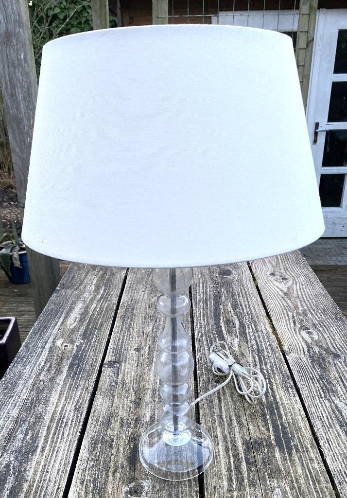Leuke Lamp - design vintage modern glas landelijk brocante, Vintage design, 50 tot 75 cm, Glas, Ophalen of Verzenden