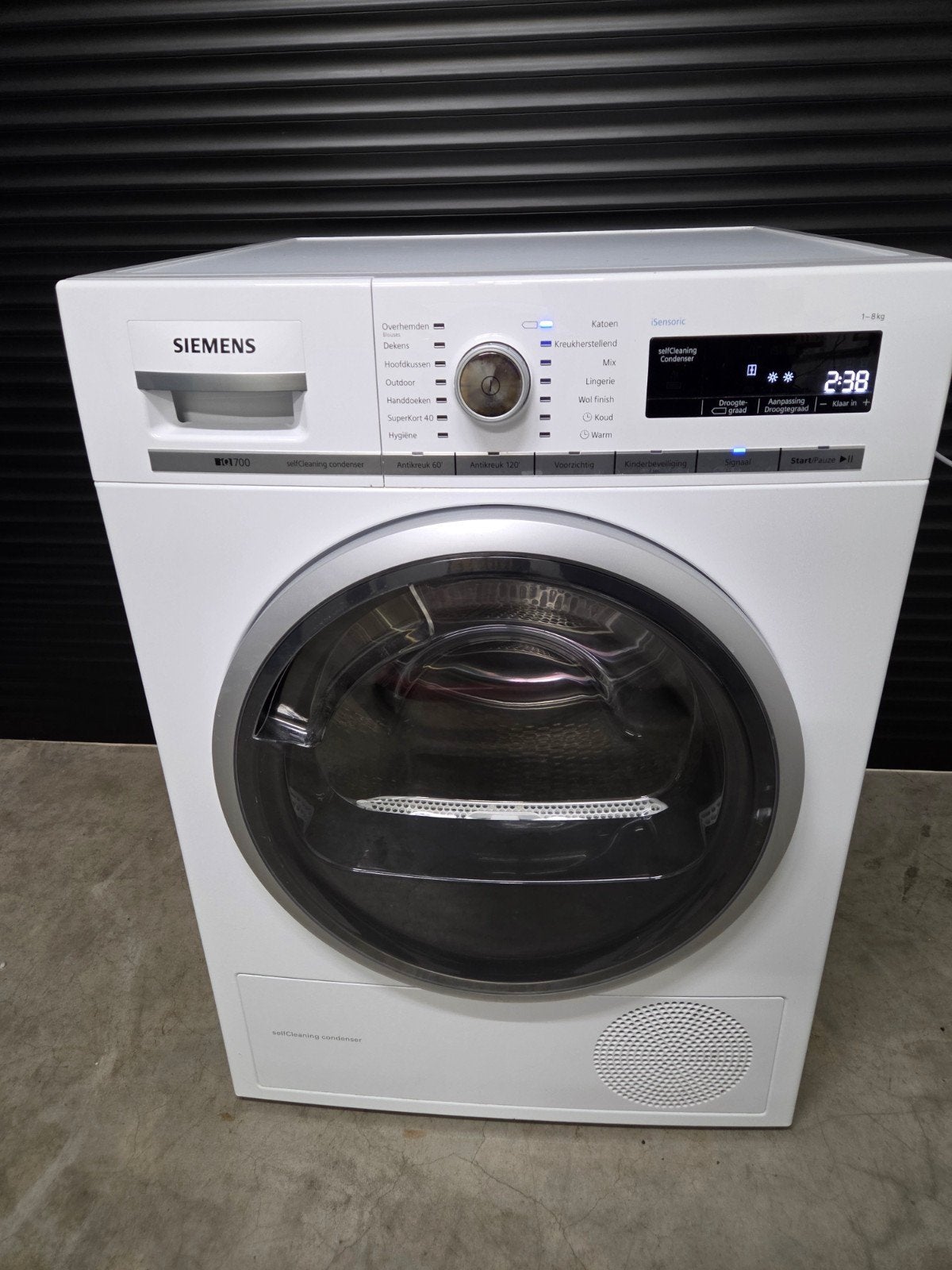 Warmtepompdroger 8 kilo siemens, Witgoed en Apparatuur, Wasdrogers, Zo goed als nieuw, Condens, 8 tot 10 kg, Minder dan 85 cm