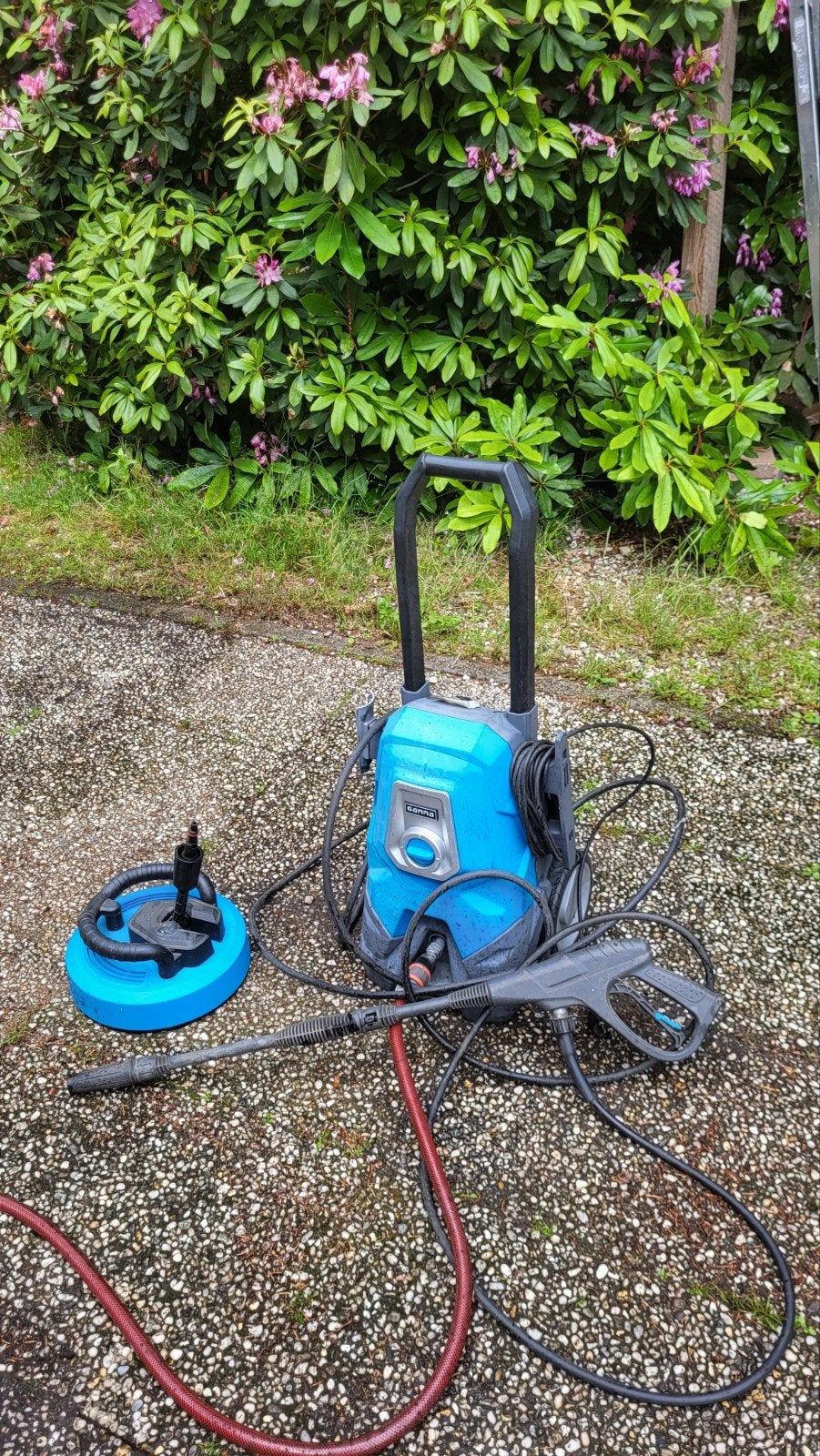 GAMMA Hogedrukreiniger met terrasreiniger, Ophalen, Gebruikt, Elektrisch, GAMMA