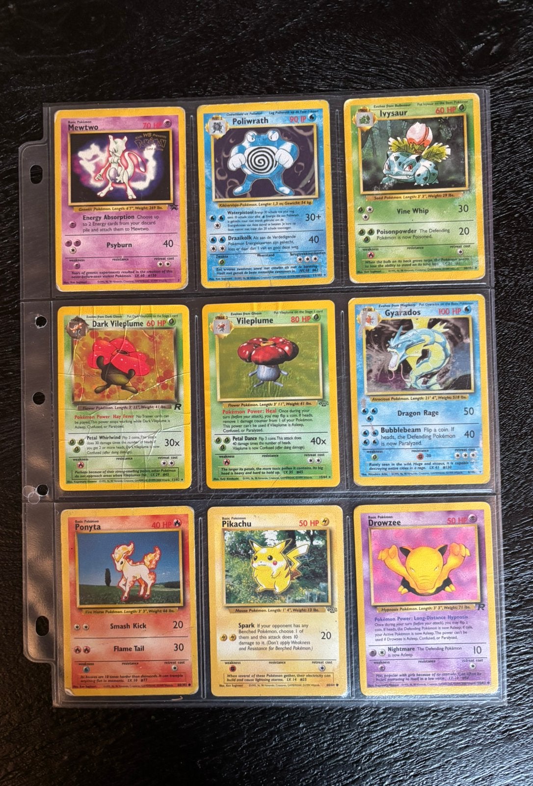 Oude Pokemon kaarten verzameling met holo’s, Ophalen of Verzenden, Zo goed als nieuw, Meerdere kaarten