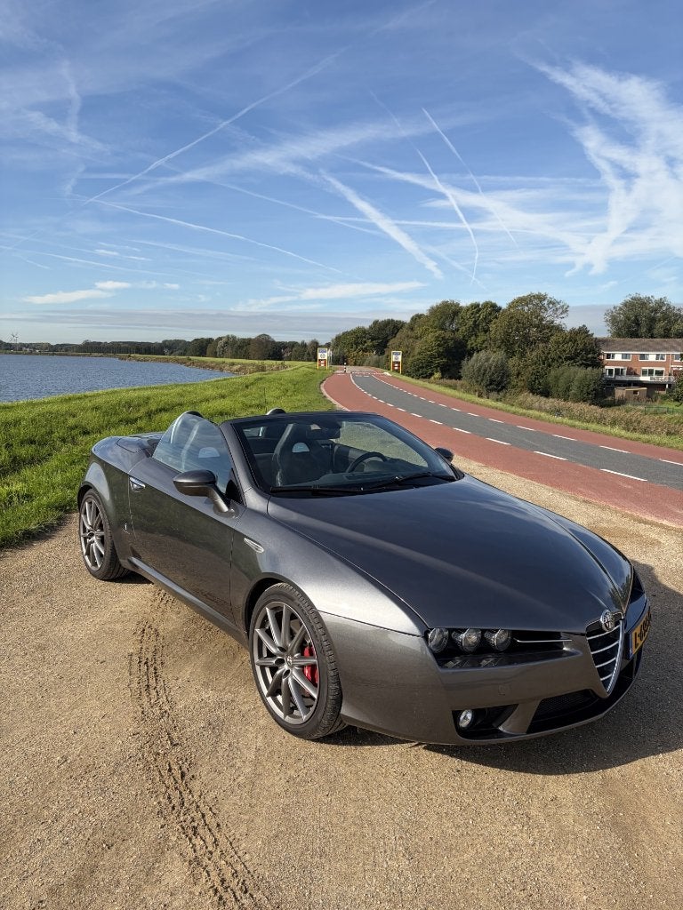 Alfa Brera Spider 1750 TBi, Dealer onderhouden, Zwart, 4 cilinders, Cabriolet
