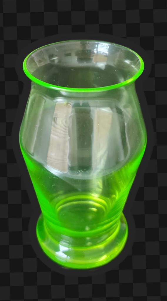 Lathyrus uranium glas vaasje W.J. Rozendaal 1929, Antiek en Kunst, Antiek | Glas en Kristal, Ophalen of Verzenden