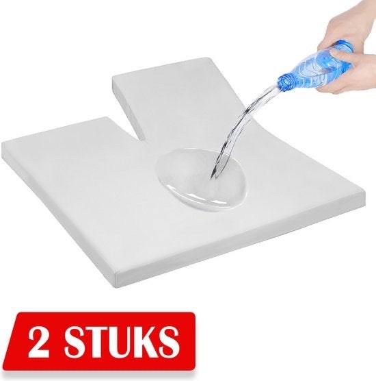 Waterdichte splittopperbeschermer molton / matras beschermer, Overige maten, Ademend, Wit, Overige typen