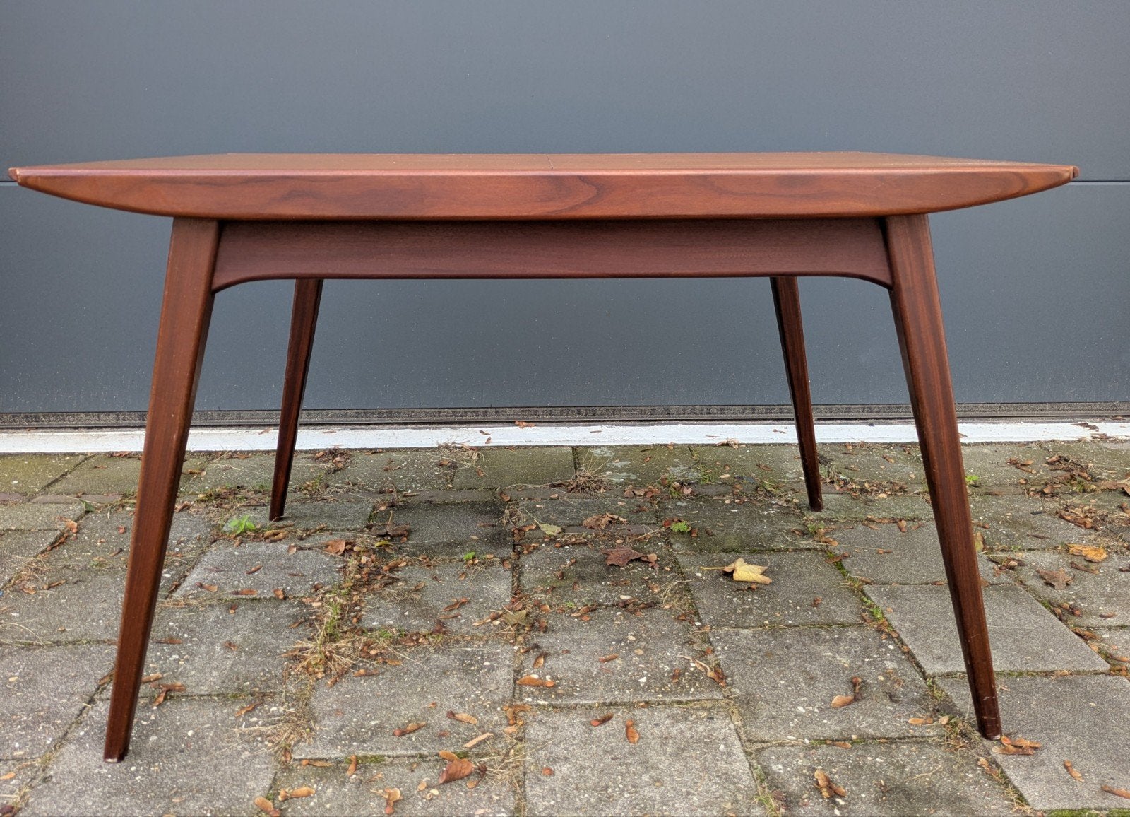Vintage eettafel Louis van Teeffelen 'Milaan', Ophalen, Gebruikt, Teakhout, Vintage retro midcentury