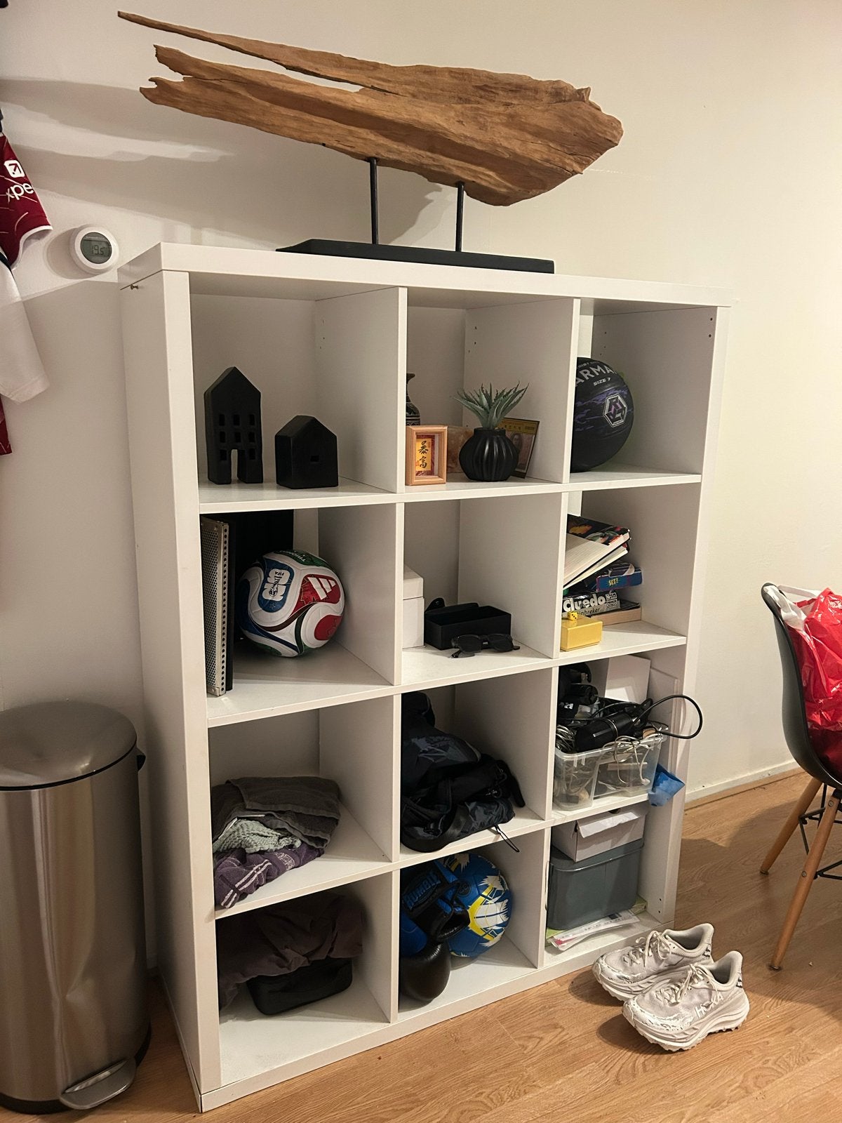 Ikea Kallax Kast - Wit, 12 vakken, Ophalen of Verzenden, Gebruikt