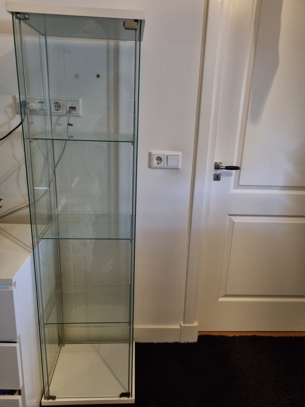 Vitrinekast, Ophalen, Gebruikt, 50 tot 100 cm, Glas