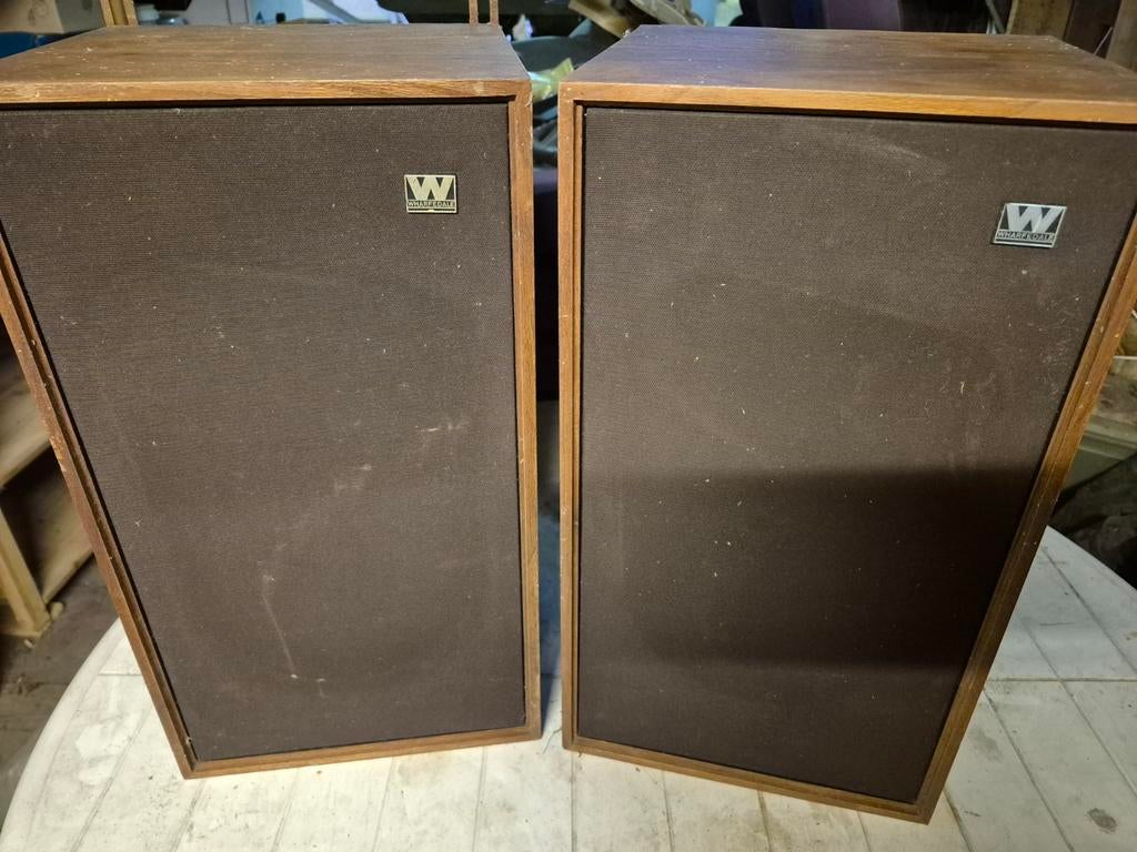 Wharfedale Linton 3XP Vintage Speakers - Gebruikt, Audio, Tv en Foto, Luidsprekers, Gebruikt, Front, Rear of Stereo speakers, Minder dan 60 watt