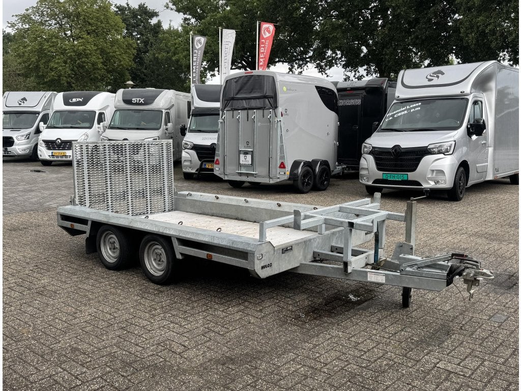 Hulco Terrax 2 Machinetransporter 294x150cm 3000Kg, Auto diversen, Aanhangers en Bagagewagens, Gebruikt