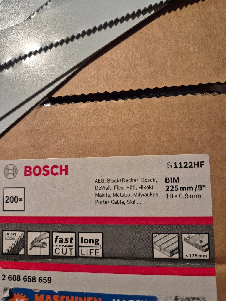 Reciprozaagjes Hout/ Staal  S1122HF Bosch, Ophalen of Verzenden, Nieuw