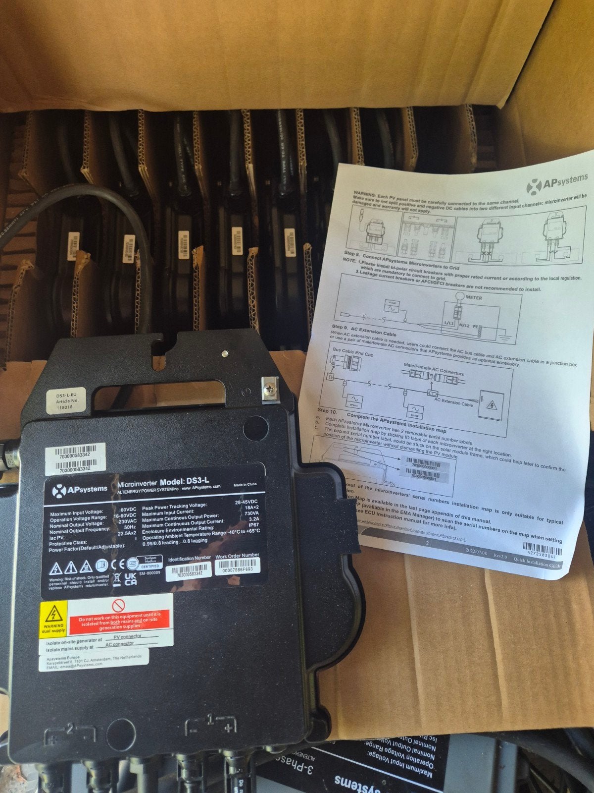 16 stuks APsystems DS3-L
1-fase micro-omvormer, Auto-onderdelen, Ophalen of Verzenden, Nieuw