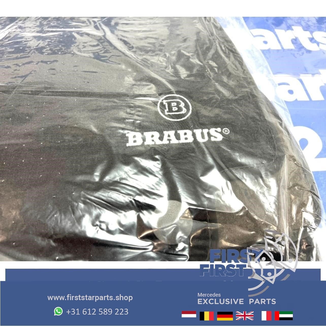 ORIGINELE BRABUS Mercedes VLOERMATTEN SET A35 A45 C43 C63 E6, Ophalen of Verzenden, -, -, -
