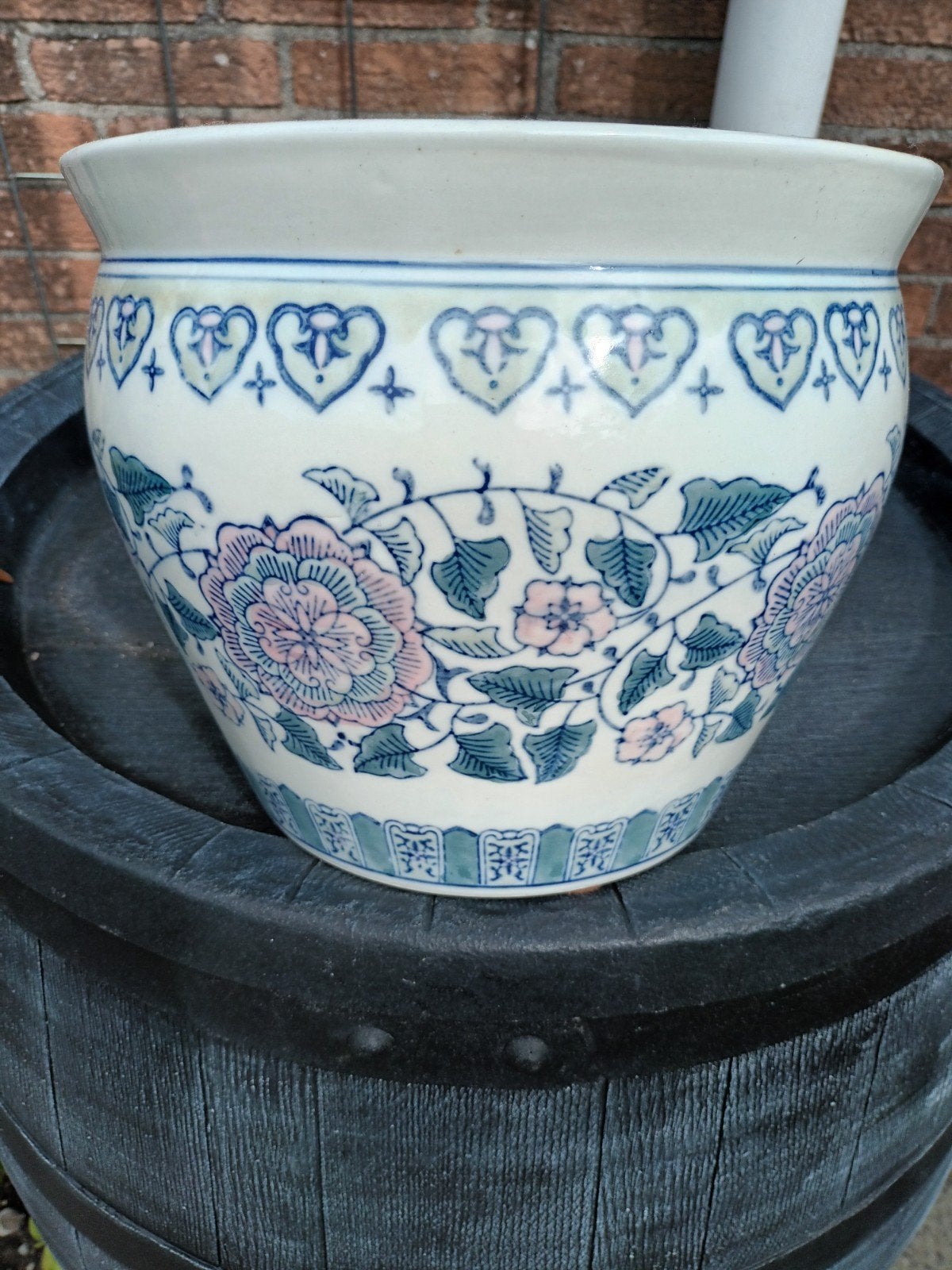 Chineze bloempot.  12.50, Ophalen, Steen, Minder dan 30 cm, Rond
