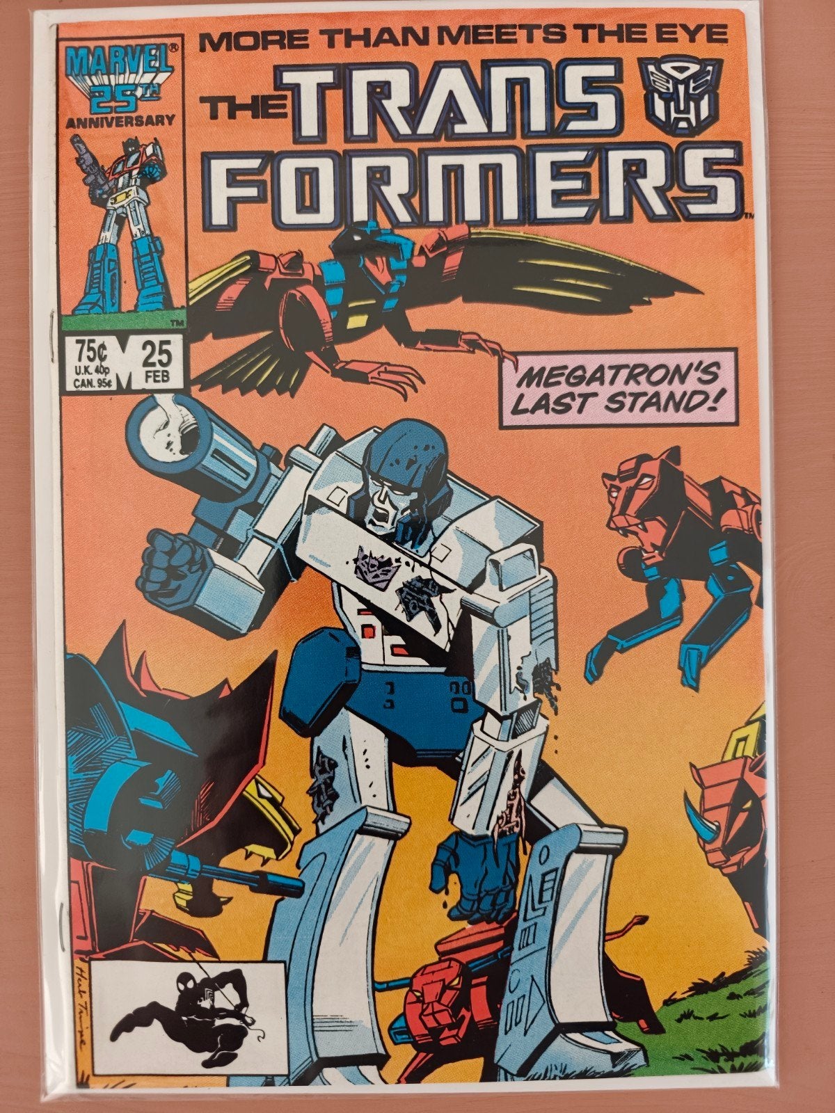 Transformers #25 (1987)🔑, Eén comic, Amerika, Marvel Comics, Ophalen of Verzenden