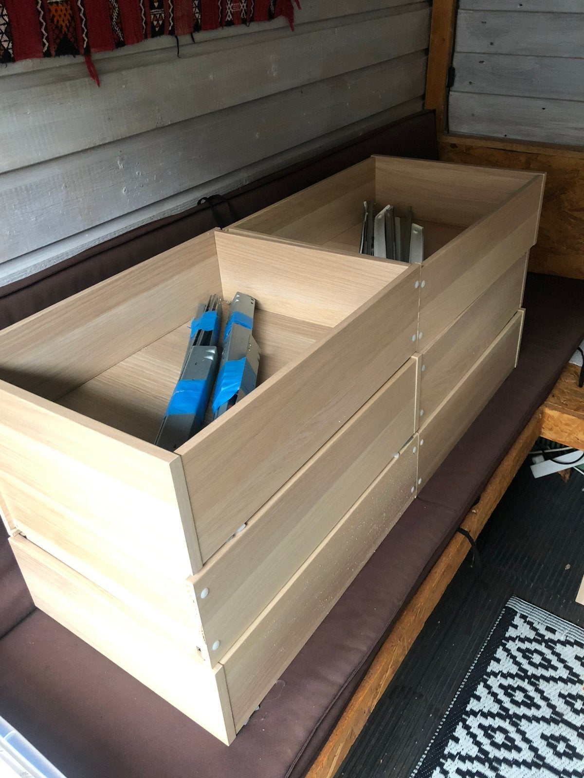 Ikea pax eiken effect en grijs lades manden komplement, Ophalen of Verzenden, Eiken, Minder dan 200 cm, Plank