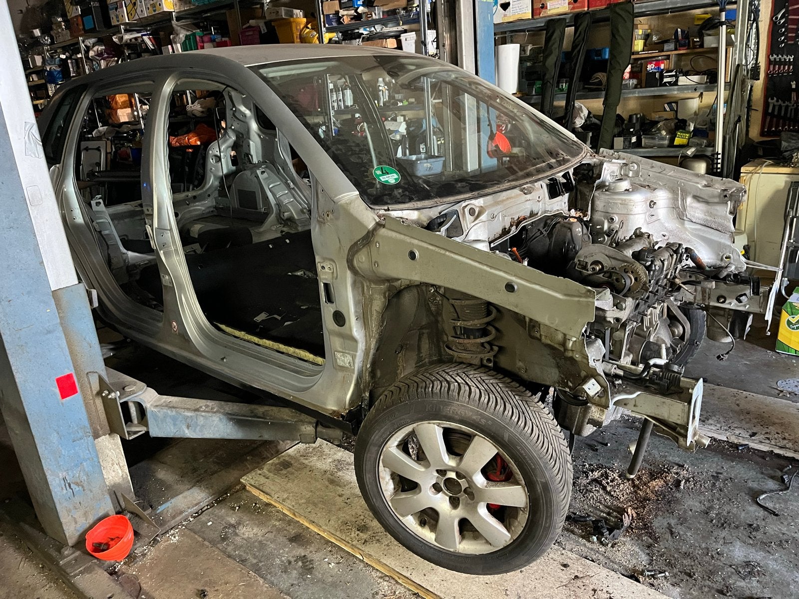 Trekhaak voor Volkswagen Polo 9N, Ophalen of Verzenden, Gebruikt