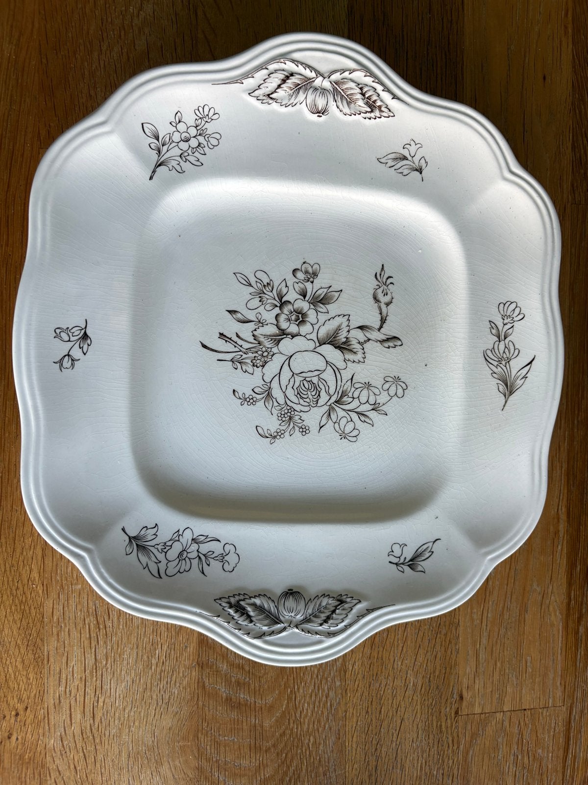 Antieke Spode Marlborough Sprays serveerschaal, Ophalen of Verzenden