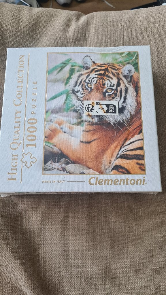 Clementoni Tijger Puzzel - 1000 Stukjes, Ophalen of Verzenden, 500 t/m 1500 stukjes, Nieuw, Legpuzzel