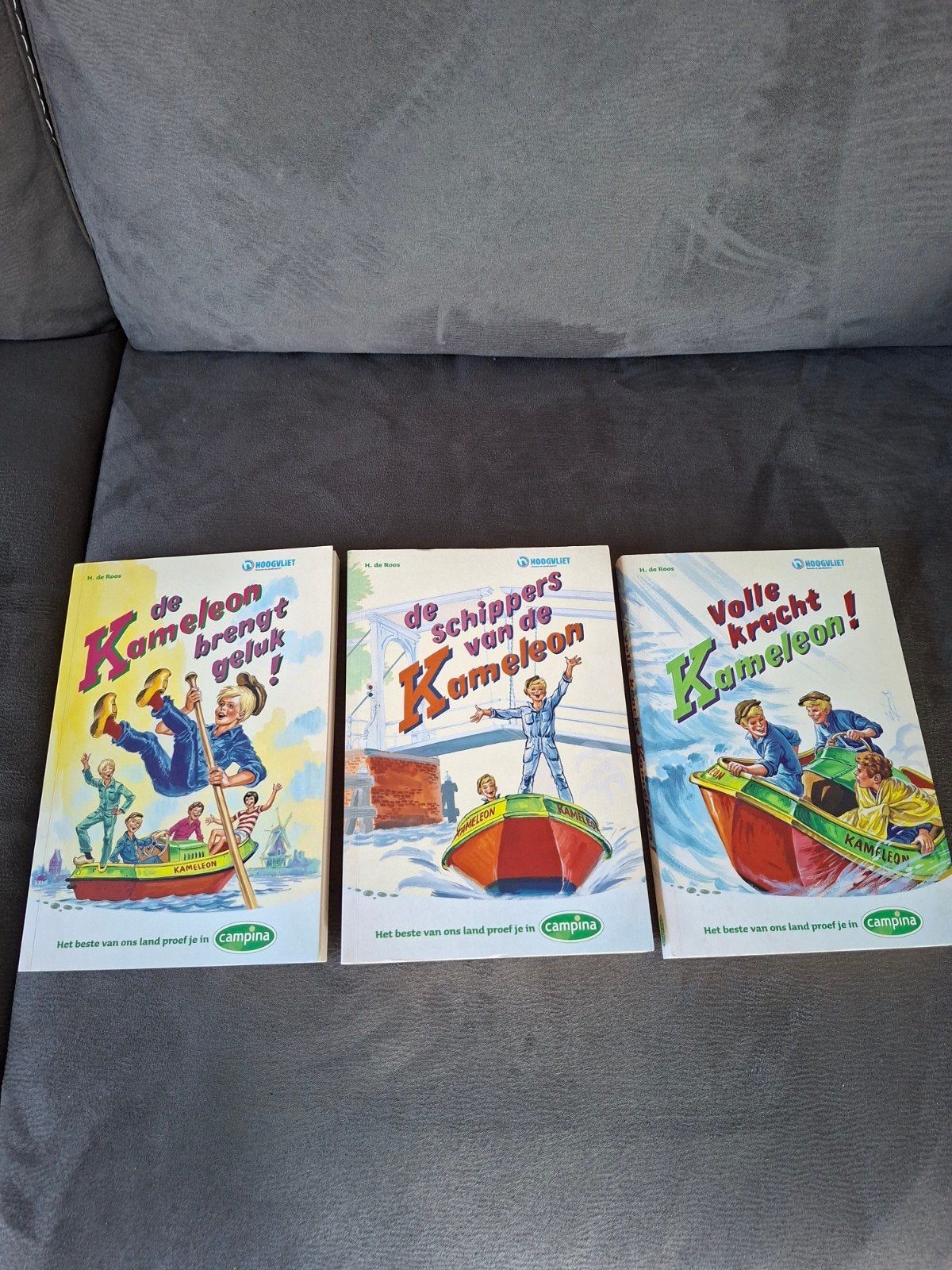 3 Kameleon boeken softcover - Campina/Hoogvliet uitgave, Ophalen of Verzenden, Zo goed als nieuw, H. de Roos, Fictie algemeen
