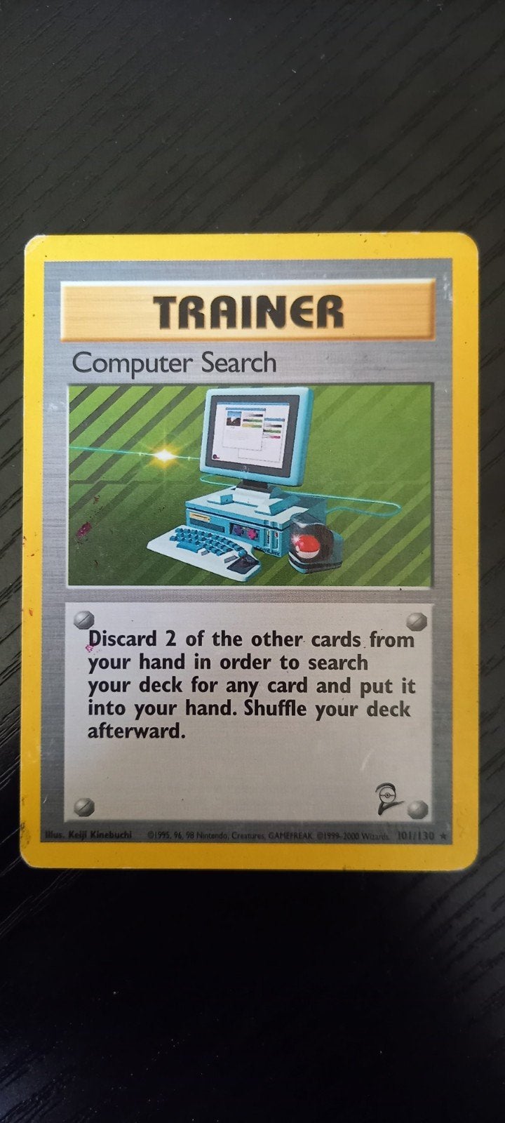 Pokémon Trainer Kaart: Computer Search (101/130), Ophalen of Verzenden, Gebruikt, Losse kaart