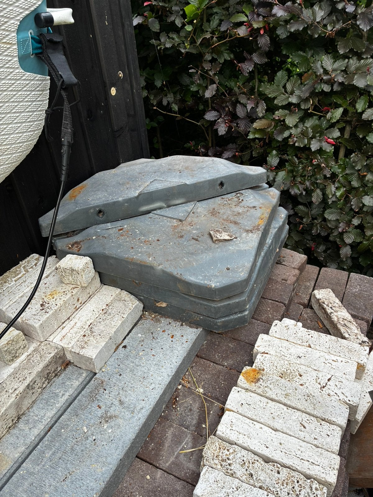 Parasol voet tegels, Ophalen, Gebruikt, Minder dan 1 meter, Parasolvoet