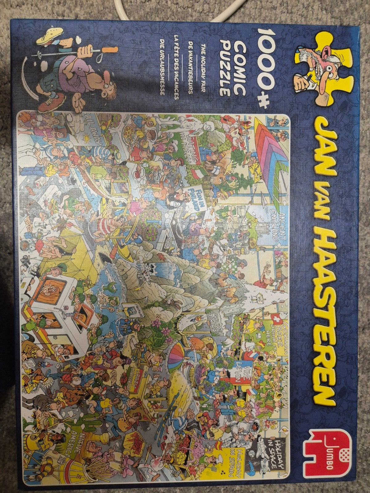 Jan van Haasteren De Vakantiebeurs 1000 stukjes, Ophalen of Verzenden, 500 t/m 1500 stukjes, Zo goed als nieuw, Legpuzzel