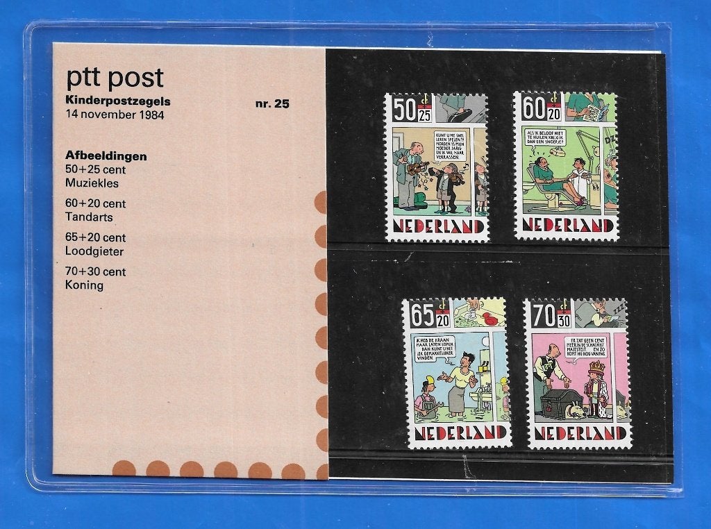 Postzegelmapje 25 - Kinderpostzegels 1984 (NVPH 1316-1319), Postzegels en Munten, Ophalen of Verzenden, Na 1940, Postfris