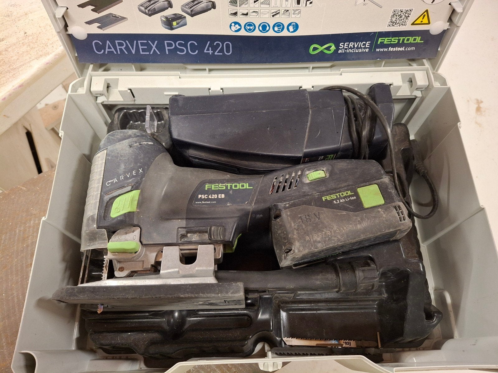 festool carvex psc 420 decoupeerzaag, Ophalen, Gebruikt, Minder dan 600 watt, Overige typen