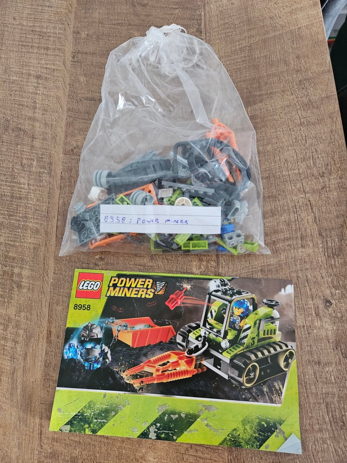 LEGO Power Miners 8958: Granit Grinder met instructieboekje, Ophalen of Verzenden, Gebruikt, Overige merken