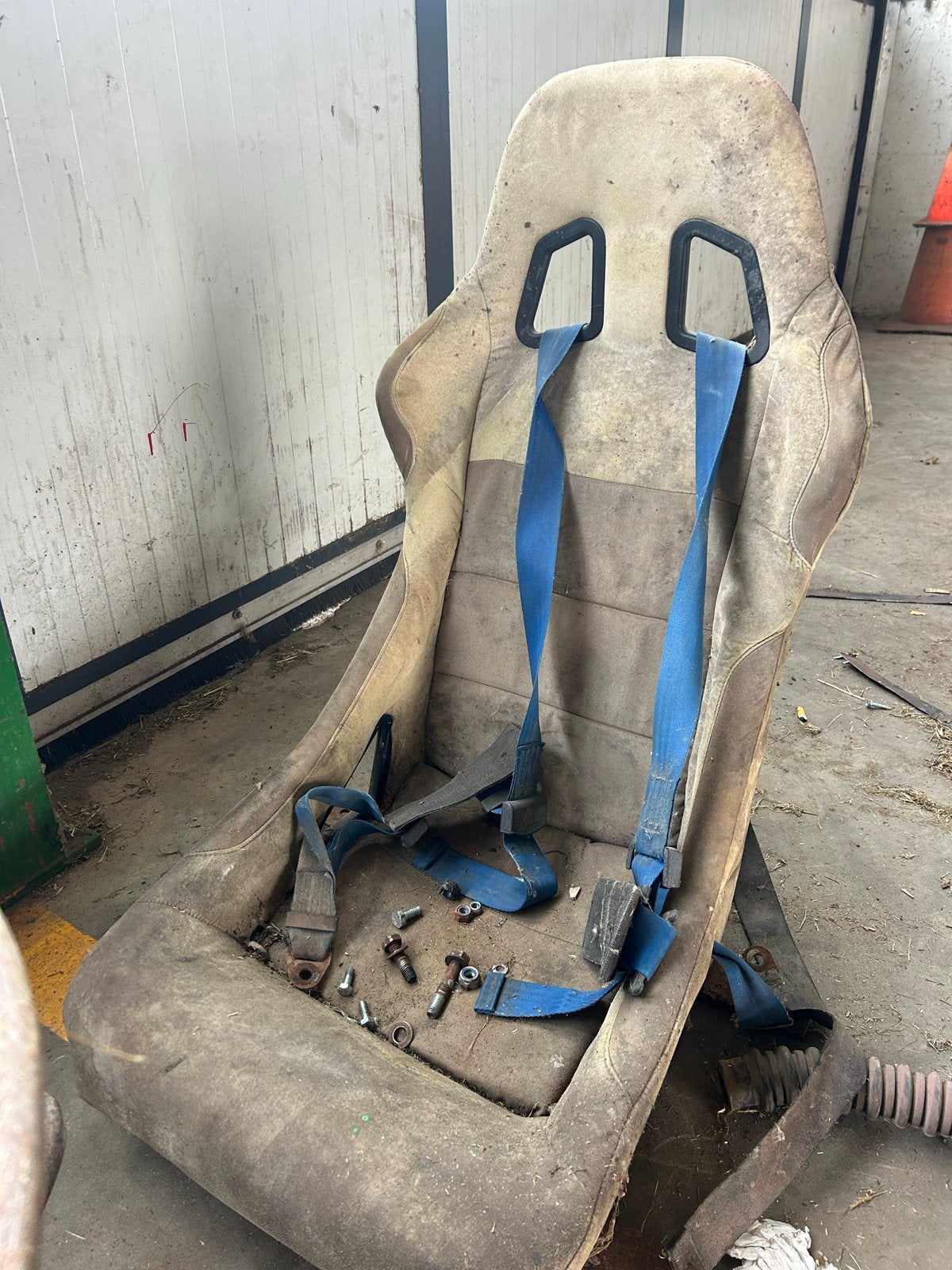Autocross stoel met gordels - Gebruikt, Auto diversen, Autosport-onderdelen, Ophalen, Gebruikt
