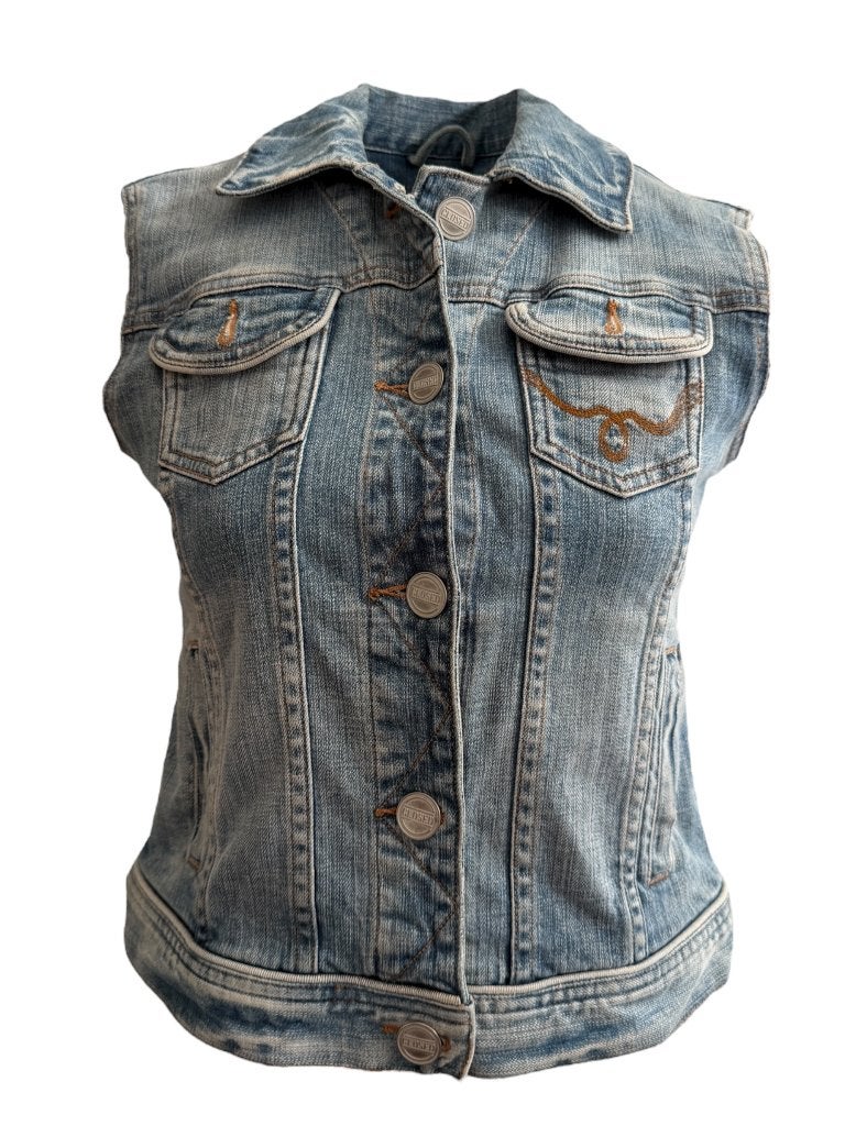 Closed gilet S, Maat 38/40 (M), Blauw, Ophalen of Verzenden, Zo goed als nieuw