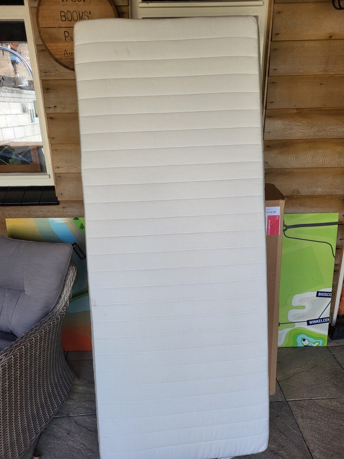 Gratis Hafslo IKEA matras  200x80 cm met springveren, Huis en Inrichting, Slaapkamer | Matrassen en Bedbodems, Ophalen, Gebruikt