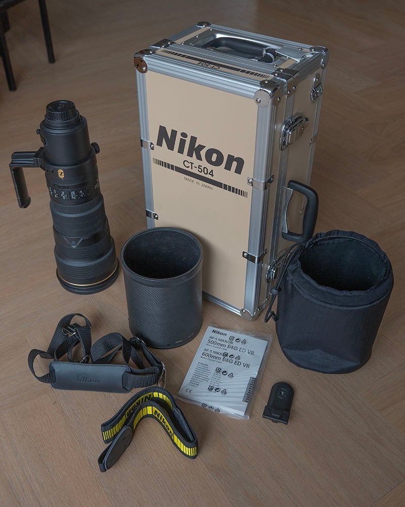 NIKON AF-S 500mm F4G ED VR, Ophalen, Gebruikt, Nikon, Statiefgondel