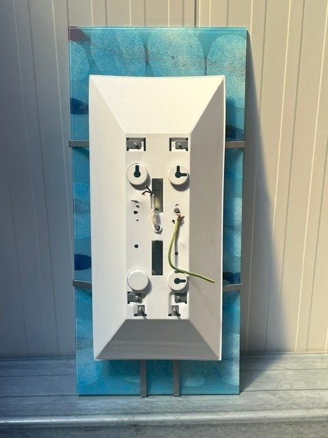 Gyllen wandlamp Julia Treutiger plafondlamp jaren 90 lamp, Met schakelaar, Gebruikt, ., Meerkleurig