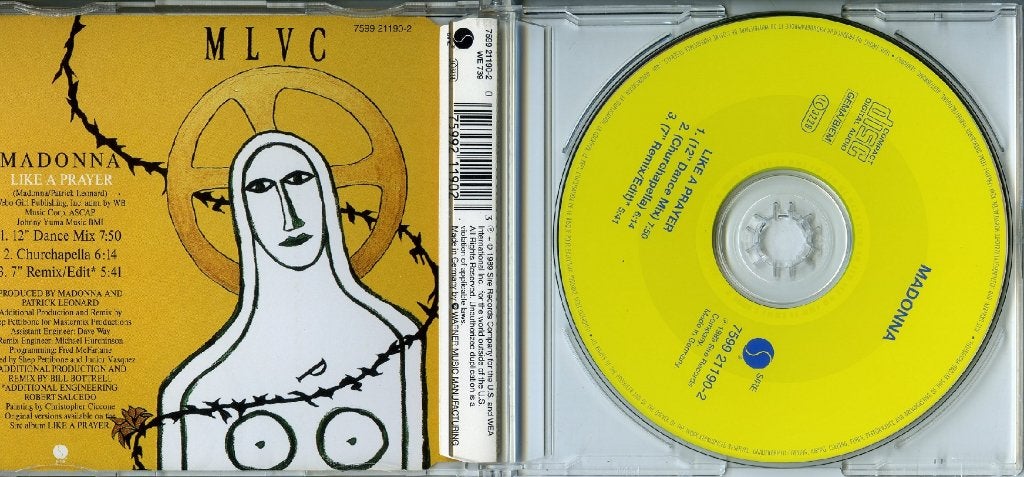 Madonna CD Single Like A Prayer, Verzenden, Zo goed als nieuw, Single